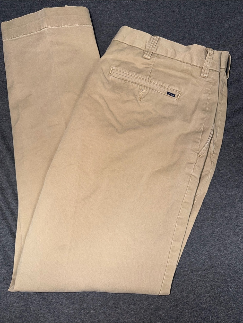 Men's Polo Ralph Lauren Beige Chino Pants - Classic Fit Size 36x32